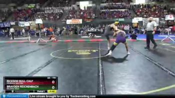 Cons. Round 1 - Brayden Reichenbach, Billings West vs Rickson Bull Calf, Missoula Sentinel