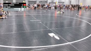 130 lbs Semifinal - Kaiden **Perron, Cap City vs Leo **Ellis, Rabbit Wrestling Club