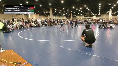 113 lbs Champ. Round 2 - Benjamin Mitts, Black Creek vs Jacob Saunders, Roundtree Wrestling Academy