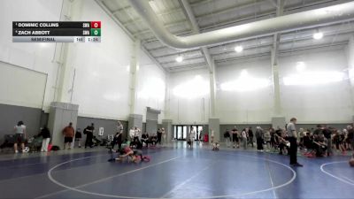 70 lbs Semifinal - Dominic Collins, Sanderson Wrestling Academy vs Zach Abbott, Sanderson Wrestling Academy
