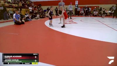 46-46 lbs Round 2 - Jayden Hamlin, Platte Valley Jr. Wrestling vs Gunnar Achziger, Eaton WC