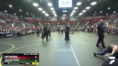 46 lbs Cons. Semi - Liam Hopkins, Hazel Park Wrestling vs Preston Knepp, Dundee WC