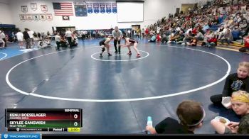 145 lbs Semifinal - Skylee Gangwish, Kelly Walsh vs Kenli Boeselager, Chadron Girls