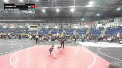 61 lbs Quarterfinal - Owen Meyer, Mile High WC vs Maverick Hader, Ruis Wr Acd