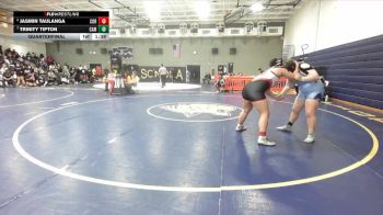 235 lbs Quarterfinal - Trinity Tipton, Camarillo vs Jasmin Taulanga, Corona