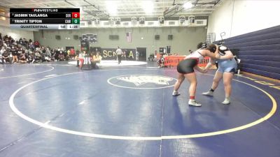 235 lbs Quarterfinal - Trinity Tipton, Camarillo vs Jasmin Taulanga, Corona