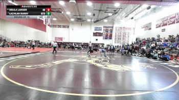 106 lbs Round Of 16 - Delila Langer, Northwestern vs Lachlan Burdy, Waterford