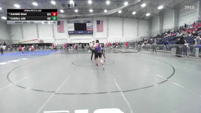 125 lbs Quarterfinal - Cadell Lee, USMAPS vs Xavier Diaz, NYU