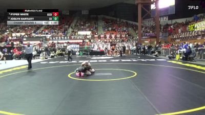 120 lbs Champ. Round 1 - Joslyn Bartlett, Colby HS vs Pyper White, Altamont-Labette County Hs