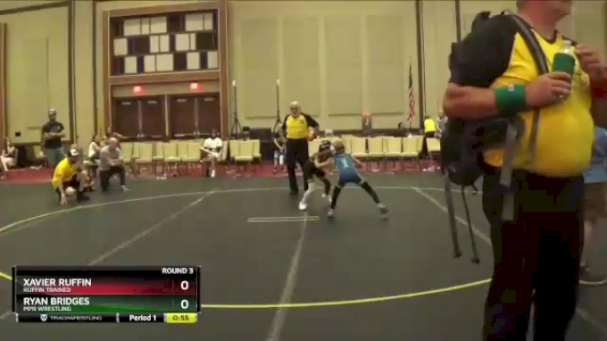 52 lbs Round 3 - Ryan Bridges, MPR Wrestling vs Xavier Ruffin, Ruffin ...