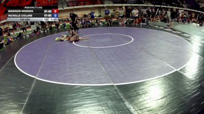150 lbs Madison Worden, Nevada 1 HS Girls vs Rickelle Collins, Utah 1 HS Girls