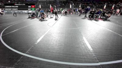 120 lbs Round Of 16 - Landon Pallies, Kingsway vs Vincent Criniti, Gentile Trained