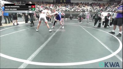 100 lbs 3rd Place - Talon Peterpaul, Chickasha Youth Wrestling vs Knox Rillema, Lexington Wrestling Club