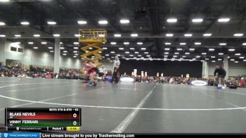 92 lbs 1st Place Match - Blake Nevils, AR vs Vinny Ferrari, TX