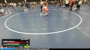 100 lbs Cons. Round 1 - Kynleigh McCalister, TX vs Isabel Kaplan, IN