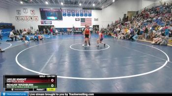 124-130 lbs Cons. Semi - Reagan Washburn, Newcastle Middle School (Calves) vs Jaylee Knight, Sage Valley Jr High
