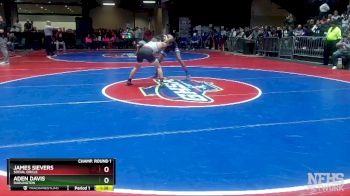 1A-132 lbs Semifinal - Aden Davis, Darlington vs James Sievers, Social Circle