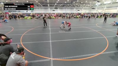 110 lbs Quarterfinal - Tori Jefferson, Unattached vs Gia Zachrich, Unattached