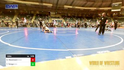 110 lbs Final - Oliver Maidment, Midwest RTC vs Tuff Tonga, Siouxland Wrestling Academy