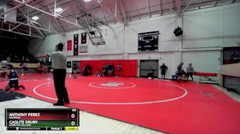 157 lbs Quarterfinal - Caolite Drury, Cerritos College vs Anthony Perez, Palomar
