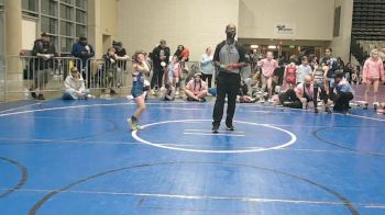 55 lbs Rr Rnd 3 - Jasmine Belen, NewWhale Pink - Girls vs Lucy Milgrim, MGW Black Widows - Girls