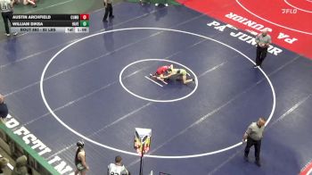 82 lbs Round Of 16 - Austin Archfield, Cumberland Valley vs William Diksa, Haverford