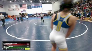 120 lbs Quarterfinal - Kaiana Garlough, Cheyenne Central vs Nicole Biggs, Wheatland