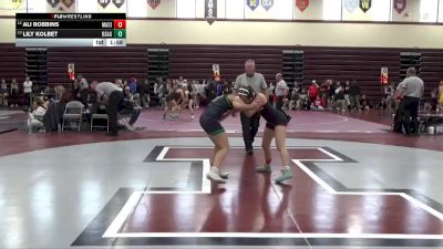 120 lbs Quarterfinal - Ali Robbins, Mason City vs Lily Kolbet, Osage