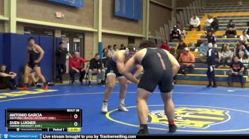 285 lbs Champ. Round 1 - Antonio Garcia, Southern Oregon University (Ore.) vs Sven Lukner, Corban University (Ore.)