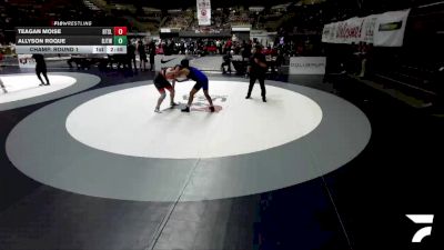 Champ. Round 1 - Teagan Moise, Beat The Streets - Los Angeles vs Allyson Roque, Delano Jr. Tigers Wrestling Club