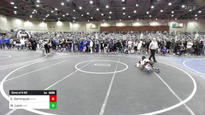 58 lbs Consi Of 8 #2 - Elliot Dominguez, Nevada Elite WC vs Miles Lavin, USA Gold