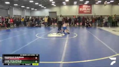 49 lbs Cons. Round 6 - Mahmoud ElBardisi, Legend Wrestling Club vs Kade Mcglothlin, Richlands Wrestling Club