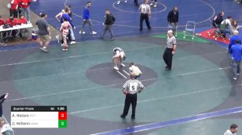 117 lbs Quarterfinal - Adam Waters, Pottsgrove vs Cameron Milheim, Warrior Run