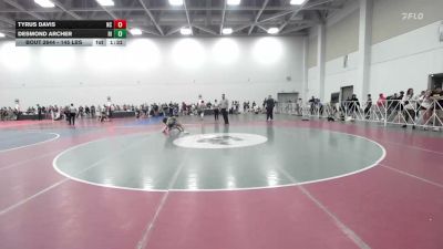 145 lbs Round Of 32 - Tyrus Davis, NC vs Desmond Archer, RI