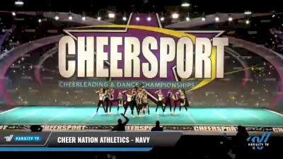 Cheer Nation Athletics - Navy [2021 L1 Junior - D2 - Small - B Day 2] 2021 CHEERSPORT National Cheerleading Championship