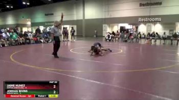 120 lbs Placement Matches (16 Team) - Jordan Bivins, Bonita Boys vs Jaime Nunez, Naples Wrestling