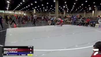 140 lbs Round 4 (6 Team) - Breanna Hewitt, Patriots WC White vs Emma Courville, BRAWL