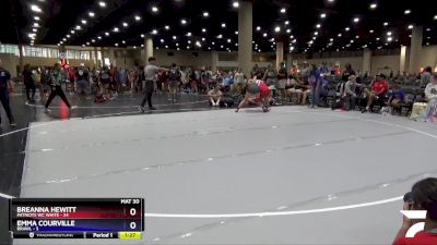 140 lbs Round 4 (6 Team) - Breanna Hewitt, Patriots WC White vs Emma Courville, BRAWL