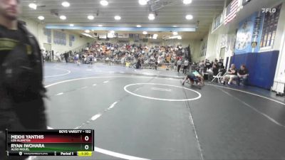 132 lbs Champ. Round 3 - Ryan Iwohara, Aliso Niguel vs Mekhi Yanthis, Los Alamitos