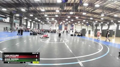 80 lbs Rd# 10- 4:00pm Saturday Final Pool - Bodie Swords, Oklahoma Elite vs CASH MCCLURG, West Coast Riders