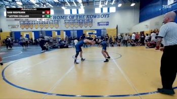 150 lbs Champ. Round 2 - Leyton Collazo, Well Trained vs Sam Redfearn, Heritage WC