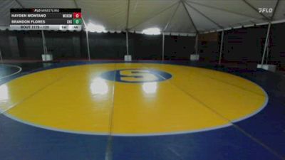 120 lbs Cons. Round 1 - Brandon Flores, Cypress High School vs Hayden Montano, West Covina High School Wrestl
