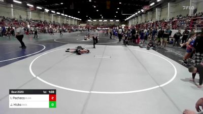 88 lbs Quarterfinal - Izabella Pacheco, Blanco vs Juliette Hicks, Badlands WC