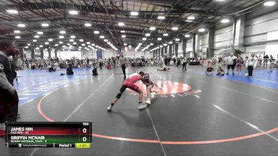 100 lbs Rd# 1 9:00am Friday - James Hin, Cali Red vs Griffin McNair, NCWAY National Team