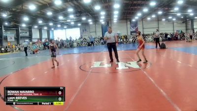 72 lbs Rd# 1 9:00am Friday - Liam Reeves, POWA vs Rowan Navarro, Great Neck WC National Team