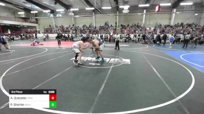 285 lbs 3rd Place - Antonio Quezada, Cornerstone Wrestling Club vs Preston Shorter, Wolves