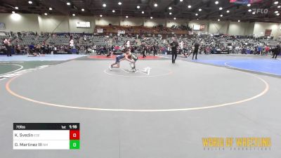 70 lbs 5th Place - Kamden Svedin, Eastern Oregon Elite vs Dragon Martinez III, New Mexico