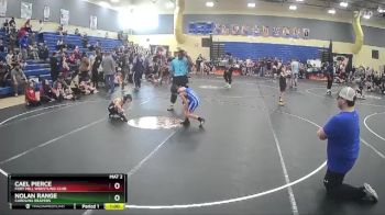 58 lbs Cons. Round 2 - Cael Pierce, Fort Mill Wrestling Club vs Nolan Range, Carolina Reapers