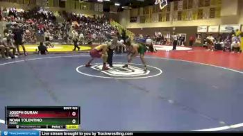 145 lbs Quarterfinal - Noah Tolentino, Poway vs Joseph Duran, Colton