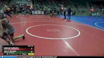 85 lbs Semifinal - Lindlee Hubbard, Dark Cloud Wrestling Club vs Bryce Sellers, Central Bronchos